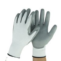 Gants résistants aux coupures HPPE de calibre 13 enduits de PU sur la paume Gants de travail de sécurité