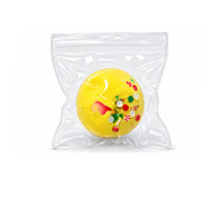 Jouet anti-stress en TPR de 6 cm, multicolore, à thème de Noël, en forme de boule, rempli de pâte à modeler, avec mini décorations, fait main