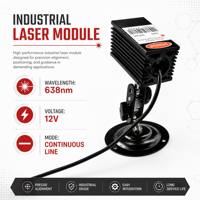 Module laser de ligne de haute qualité 12V 638nm 300mW