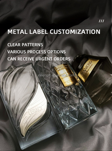 Nuevo diseño de fuente de Metal personalizado oro 3D en relieve níquel impermeable electroformado níquel pegatina Logo - Product Image 5