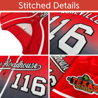 Maillot de Baseball Vierge en Gros par Sublimation avec Maille Imprimée pour Équipes, Uniforme Homme Personnalisé Brodé, Maillots de Baseball Couleur Dégradée