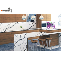 2023 Horizon mince dalle de quartz blanc pur 1cm dalles de quartz