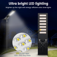 Éclairage public solaire Lampes LED étanches pour l'extérieur pour les jardins, les routes et les autoroutes