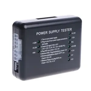 20/24 Pin untuk PSU ATX SATA HDD Power Supply Tester Checker Meter Mengukur Indikator LED Alat Diagnostik Pengujian untuk PC Compute