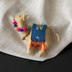 बैलेटिंग ऊन सुई को लगा ऊंट भेड़ घोड़े के कुत्ते को कीचेन बैग सजावट के लिए जातीय शैली कार सजावट - Product Image 5