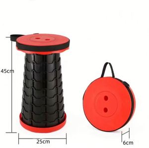 Taburete Plegable Retráctil con Diseño Telescópico y Altura Ajustable para Viajes, Hogar y Uso en Exteriores - Product Image 2