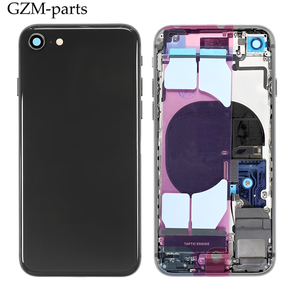 Cubierta trasera de la batería del teléfono móvil Teclas laterales Vibrador Altavoz Botón de volumen de alimentación Cable flexible Bandeja de tarjeta para iPhone 8 - Product Image 4