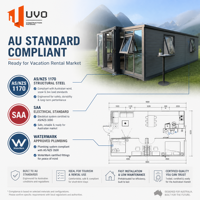 Maison conteneur extensible UVO 30FT : 56 m² de luxe pour une retraite écologique |   270 °   Villa de villégiature avec vue panoramique pour le marché australien