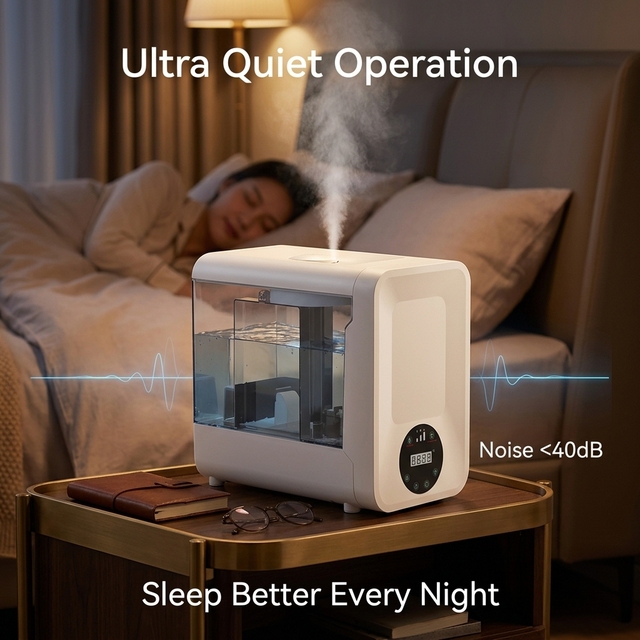 HD600 New Design Home Smart Air Humidifier With Large 5L Water Tank for Office Living Room Redroom
