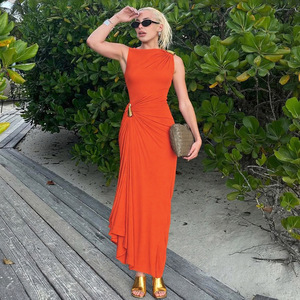 slim fit dress slacks Leighton Black Maxi Dress