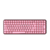 SQT Factory 75% Wired Wireless RGB Backlight Computer Crystal Keycaps Rechargeable Keyboard Custom Logo