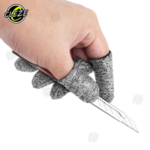 CLEZE Anti Corte Seguridad Finger Cots Guantes Envoltura de vinilo Reutilizable Resistente a Cortes - Product Image 4