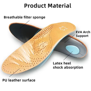 <span class=keywords><strong>Semelle</strong></span> <span class=keywords><strong>orthopédique</strong></span> en cuir pour pieds plats soutien de la voûte plantaire chaussures orthopédiques semelles pour pieds plats hommes femmes enfants O/X jambe corrigée - Product Image 5