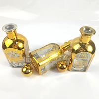 Flacons de décanter élégants 250ml 450ml, flacons de parfum dorés, décanter à huile, gravure UV, flacon de présentation doré