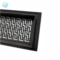Grille d'aération décorative linéaire |   Motif de travail du bois chinois |   Grille de ventilation murale/sol en métal durable