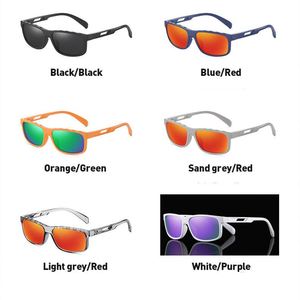 Lunettes de soleil de sport carrées personnalisées avec logo, mode 2025, pour hommes et femmes, verres miroir polarisés UV400, pour la conduite et la pêche - Product Image 6