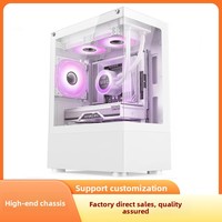 Ventes d'usine - Ordinateur de jeu E-Sports refroidi par eau ATX - Ordinateur de bureau complet - Boîtier transparent - Tour moyenne - Métal - En stock