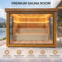Cabine de sauna sur mesure OEM, sauna personnalisé avec structure en bois massif stable pour les loisirs en intérieur et la relaxation