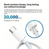 Cable de Datos USB Tipo C de Carga Rápida PD de Alta Calidad de 18W/20W, Cable de Datos con Carga Rápida PD para iPhone