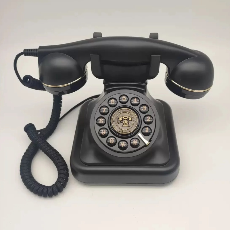 Rotary Telephone Vintage Rotary Dial Telephone - Retro Landline Phone With C 876247