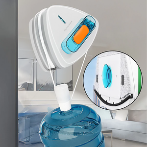 Joybos 5-25mm réglable magnétique <span class=keywords><strong>Double</strong></span> face nettoyeur de vitres <span class=keywords><strong>Double</strong></span> <span class=keywords><strong>vitrage</strong></span> meilleur ensemble sûr avec lame microfibre <span class=keywords><strong>raclette</strong></span> outil - Product Image 5