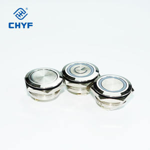 مفتاح ضغط قصير من الفولاذ المقاوم للصدأ IP67 مقاوم للماء 16 19 من من من نوع 22 من من نوع CHYF ، زر ضغط مسطح - Product Image 4