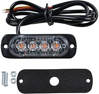12v Notfall Fahrzeuge auto 4 LED-blitz Licht Bernstein Rot Blau Lkw Strobe LED Blinkende Warn Licht