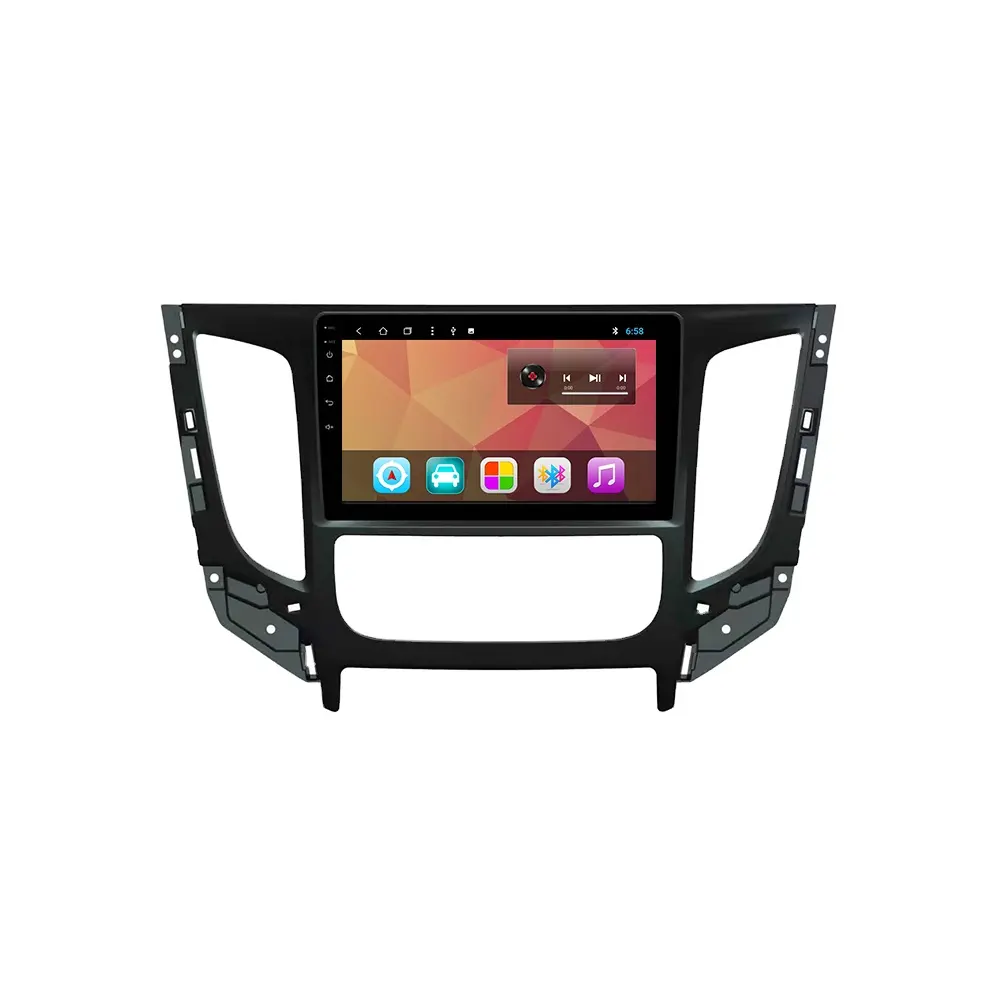 Reproductor de DVD para coche Mitsubishi Titon L200, Radio automática, Android, pantalla de un solo Din, AC