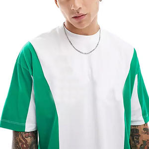 เสื้อยืดคอกลมขนาดใหญ่พิเศษผ่าข้างสำหรับยิมเสื้อยืดกีฬาแขนสั้นทรงหลวมโอเวอร์ไซส์ - Product Image 5