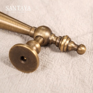 Kenop Lemari Pintu Laci Kuningan Antik Santaya, Gagang Kuningan Antik Mewah, Kenop Bulat Tembaga Antik - Product Image 5