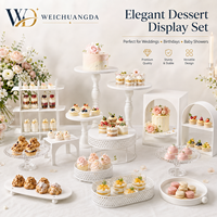 Présentoir de table pour desserts style crème, support décoratif pour gâteaux d'anniversaire et mariages, plateau à pâtisserie en fer forgé pour buffet froid et pause thé, Chine