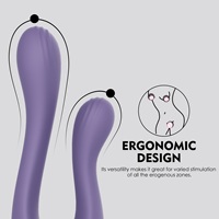 WINYI Vibrateur en forme de U personnalisé, nouveau modèle 2023, vente en gros OEM ODM, jouet sexuel pour adultes à double tête, vibrateur pour couple, vibrateur pour point G