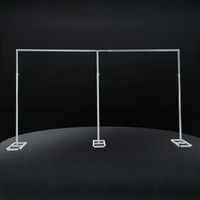 Soporte de Fondo Telescópico Galvanizado para Escenario de Boda, Estructura de Truss Ajustable para Decoración, Soporte para Cortinas y Pintura en Aerosol