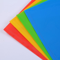 En stock, pochette transparente pour documents de bureau A4 en PP avec bouton pression et logo imprimé en couleur, Chine