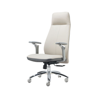 Chaise de bureau ergonomique moderne pivotante en cuir High Back Boss Pro avec soutien lombaire adaptatif, inclinaison 90-126°, capacité 300 lb