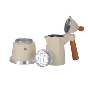 1 tasse 3 tasses 6 tasses cafetière cubaine percolateur cuisinière mignon Mini Pot en aluminium Moka avec Logo personnalisé - Product Image 3