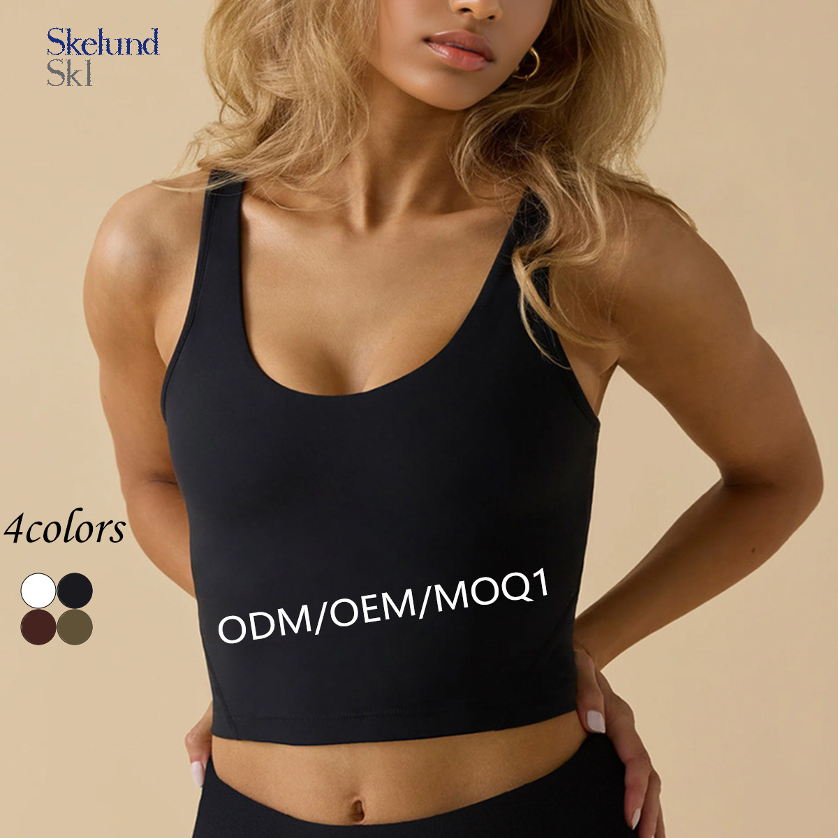 Breathable Padded Sports Vest Style Sports Bra Slim Fit Fitness Oriented with Racerback Design for Yoga Women's Vest