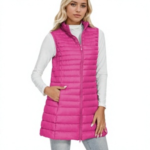 <b>Women's</b> Lightweight Breathable Insulated Puffer Vest OEM Manufacturer Custom Logo <b>Sleeveless</b> Quilted <b>Jacket</b> Stand Collar Casual - Product Image 1