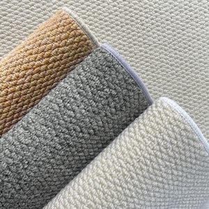 Hiện đại Nhật Bản Phong Cách Màu Xám Faux Linen Thiết kế khu vực rug máy-thực hiện thảm không thấm nước cho phòng khách sàn có thể giặt - Product Image 5