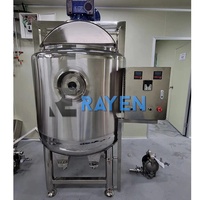 Cuve de Mélange 500L 1000L avec Agitateur Homogénéisateur et Chauffage Vapeur Électrique en Acier Inoxydable