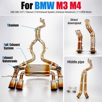 Système d'échappement complet en alliage de titane avec tube intermédiaire G80 M3 pour BMW M4 G82 3.0T, Downpipe OEM haute performance, amélioration de performance pour la course