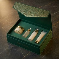Cajas de Cosméticos Ecológicas de Lujo para Cuidado de la Piel, Crema Facial, Caja de Regalo Magnética de Cartón Rígido con Forro de Esponja, Logotipo Personalizado OEM/ODM
