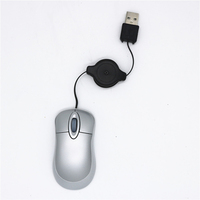 Mouse Mini portabel dapat ditarik USB berkabel dapat dilacak secara optik Mouse anak-anak untuk Laptop & penggunaan kantor tersedia dalam stok