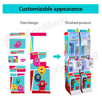 Mini machine à griffes de Noël personnalisée, à monnayeur, attrapeur de peluches