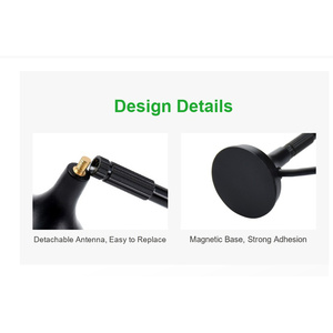 Antenne 4G à gain élevé pour environnement extérieur, compatible 4G/3G/2G/LPWA, étanche, avec base magnétique, antenne pour carte mère - Product Image 3