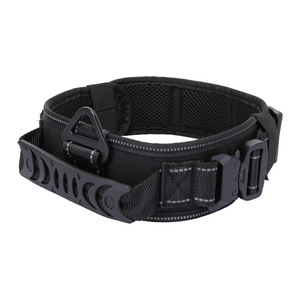 Collar de perro resistente de 7cm de ancho con mango de silicona Collar táctico grande para entrenamiento de perros Collar de perro de nailon ajustable - Product Image 6