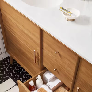 Tây Ban Nha phong cách mộc mạc đôi bồn rửa phòng tắm vanities sang trọng hiện đại đứng tủ phòng tắm với chậu rửa - Product Image 4