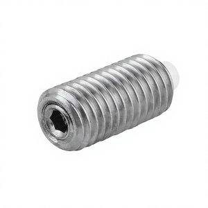 K1381 Plongeur à ressort standard, force de ressort D=M08 L=22, acier inoxydable, plat, compatible : PIN POM - Product Image 3