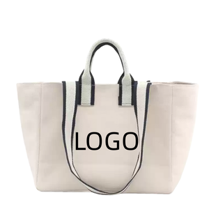 Factory Wholesale Customizable Reusable High-quality Women's Casual Canvas Tote <b>Bags</b> Open Top Waterproof <b>Shoulder</b> <b>Strap</b> 3L+ - Product Image 4