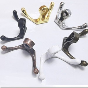 Minimalist Double Wall <b>Hooks</b> Zinc Alloy Solid Coat Rack For Doorway Kitchen Bathroom Traditional Style Eco Friendly - Product Image 2